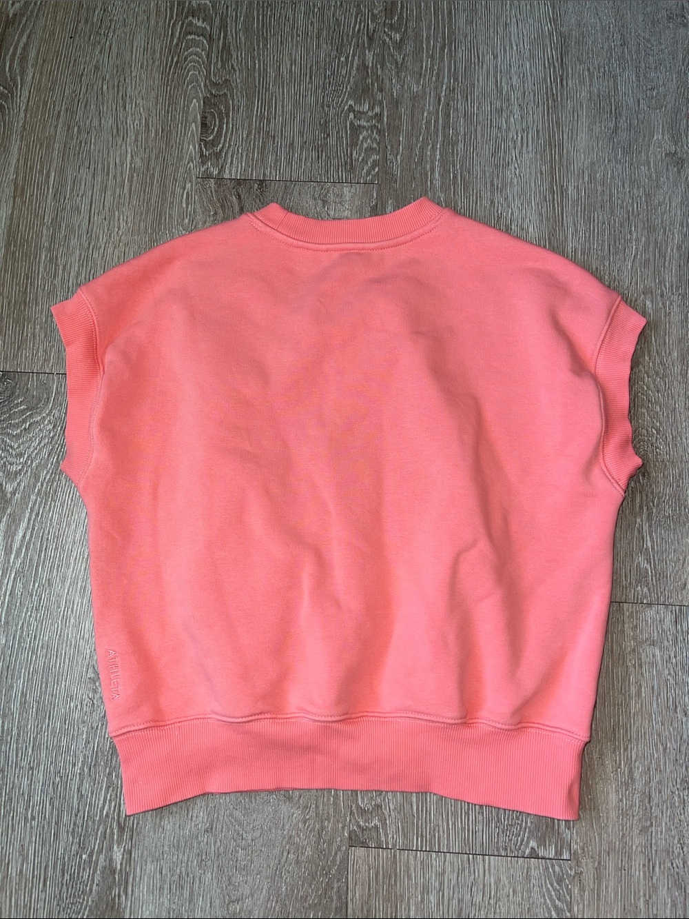 Athleta Coral Crewneck Sleeveless Pullover size small outdoorsy hiking yoga - Picture 3 of 5
